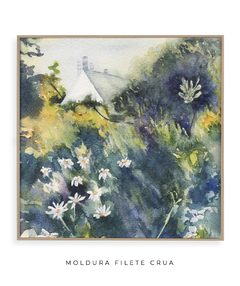 Quadro Decorativo Aquarela Casa na Floresta na internet