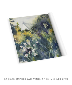 Quadro Decorativo Aquarela Casa na Floresta - loja online