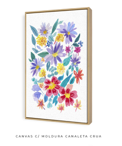 Quadro Decorativo Aquarela Flores do Campo