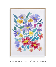 Quadro Decorativo Aquarela Flores do Campo na internet