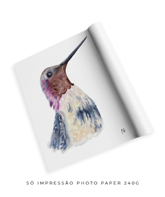 Imagem do Quadro Decorativo Beija-Flor em Aquarela