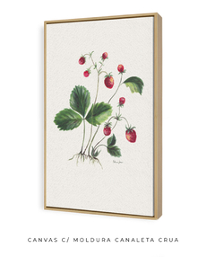 Imagem do Quadro Decorativo Botânico Morangos