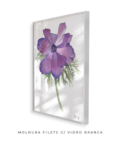 Quadro Decorativo Flor de Papoula N1 - Betania Sensini | Arte e Aquarela