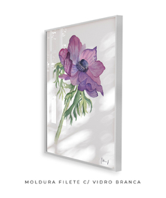Quadro Decorativo Flor de Papoula N2 - Betania Sensini | Arte e Aquarela