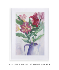 Quadro Decorativo Flores Astromélias em Aquarela na internet