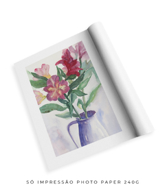 Quadro Decorativo Flores Astromélias em Aquarela na internet