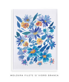 Quadro Decorativo Flores do Campo Azuis na internet