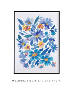 Quadro Decorativo Flores do Campo Azuis na internet