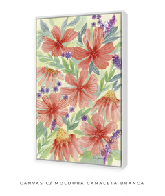 Quadro Decorativo Jardim Florido - loja online