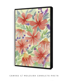 Quadro Decorativo Jardim Florido - comprar online