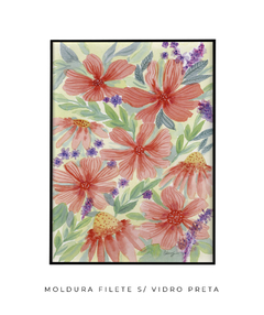 Quadro Decorativo Jardim Florido na internet