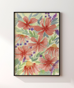 Quadro Decorativo Jardim Florido