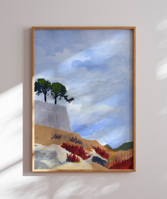 Quadro Decorativo Praia e Fortaleza