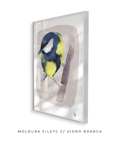 Quadro Pássaro Chapim-Azul