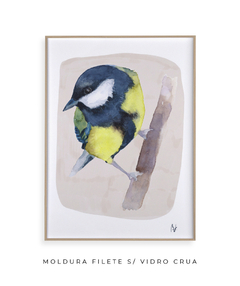 Quadro Pássaro Chapim-Azul - comprar online