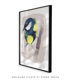 Quadro Pássaro Chapim-Azul