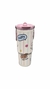 Vaso Térmico Con Tapa Doble Pico Y Sorbete Cute Kawaii 900ml