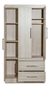 Ropero Maximo Family 3 Puertas 2 Cajones - TM HOGAR