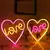 Cartel Neón Corazon Con Letras Love Usb O A Pilas Deco - comprar online