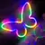 Cartel Luz Neón Mariposa Fluo A Usb Pilas Iluminacion Qs7t - comprar online