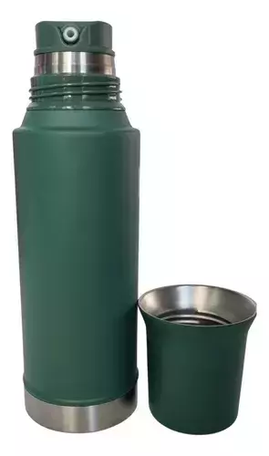 Termo Luo Acero Inoxidable 1l Con Pico Cebador Tapa Mate