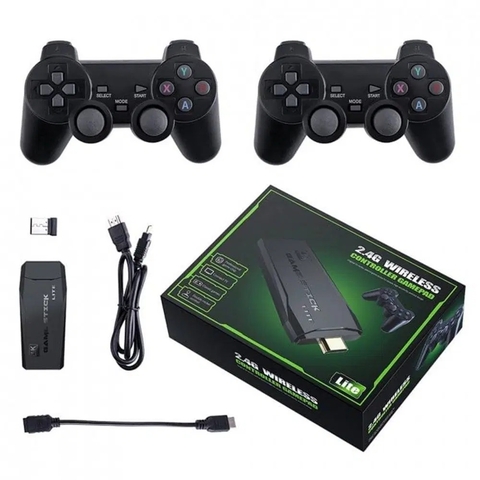 Consola Game Stick 4k con 2 Joysticks Inalámbricos