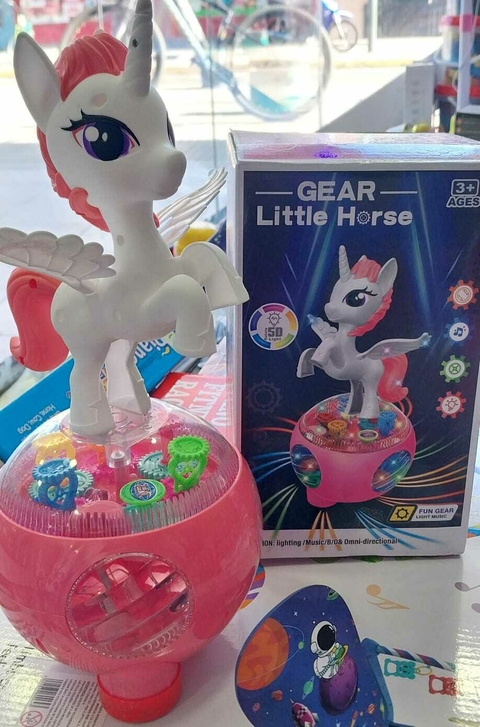 Unicornio bailarin con luces