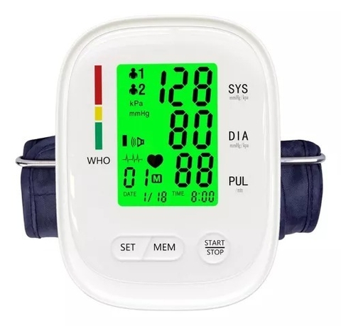 Tensiómetro Digital De Brazo Medidor Presión Arterial
