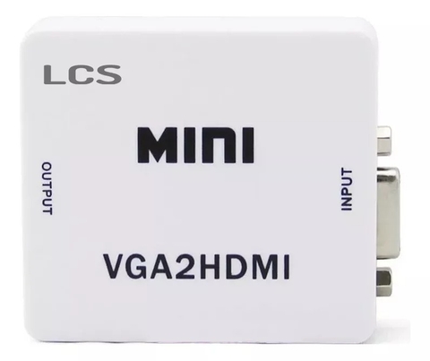 Conversor De Vga A Hdmi Con Audio Analógico A Digital
