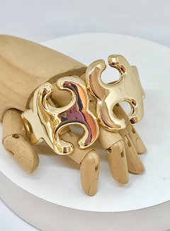Bracelete dourado arabesco articulado - comprar online