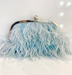 Clutch em pluma de seda - loja online