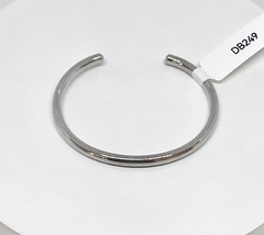 Bracelete semi aberto tubular liso