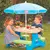 Mesa Picnic Infantil com Guarda-Sol para 4 Lugares Little Tikes