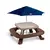 Mesa Picnic Infantil com Guarda-Sol para 8 Lugares Little Tikes - comprar online