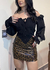 Saia couro animal print na internet