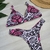 Biquíni Asa Delta Tattoo Branco, Rosa e Preto - Cherrie Moda Feminina
