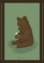 print art - pequeno urso e flor