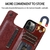 Imagem do Capa de couro PU retrô para iPhone 14 13 12 11 Pro Max SE 2022 2020 X XR XS Max 8 7 6 6S Plus 5S Multi-Cart Holder Case Cover