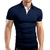 Covrlge camisa polo masculina verão costura shorts manga polo roupas de negócios homens de luxo camiseta marca polos mtp129 - comprar online