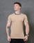Camisa Longline Cotton Gola Rabanada - Bege