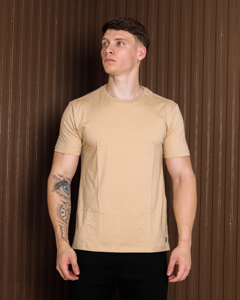 T-Shirt Básica Comfort Fio 40.1 - Bege