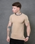 Camisa Longline Cotton Gola Rabanada - Bege - comprar online