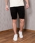 Bermuda Jeans Masculina Com Elastano - Preta