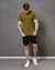 Camisa Longline Cotton Gola Rabanada - Verde - Rodrigs Conceito