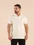 Camisa Gola Polo Piquet Masculina - Off White
