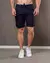 Short Linho Viés - Azul Marinho - Rodrigs Conceito