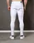 Calça Masculina sarja branca corte no joelho Modelage Skinny Com Elastano - Rodrigs Conceito