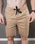 Short Masculino Sarja Comfot Cós Elastico - Bege na internet