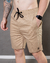 Short Masculino Sarja Comfot Cós Elastico - Bege - comprar online