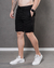 Imagem do Short Masculino Sarja Comfot Cós Elastico - Preto